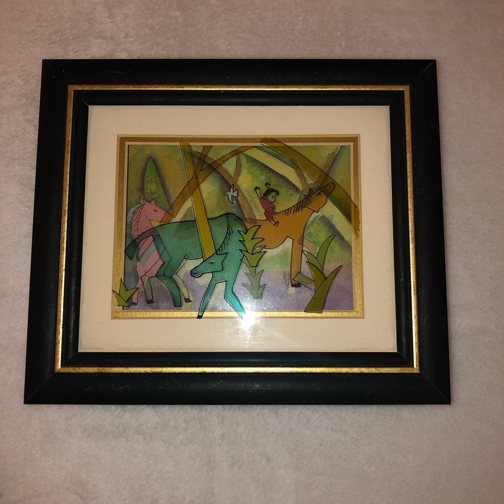 Jean-Pierre Weill 3-D Painting; Signed; Celebrate the "Year of the Horse" RARE! - Picture 2 of 8